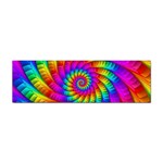 Psychedelic Fractal Rainbow Spiral  Sticker (Bumper)