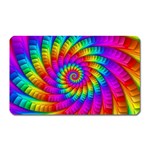 Psychedelic Fractal Rainbow Spiral  Magnet (Rectangular)