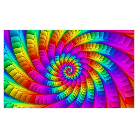 Psychedelic Fractal Rainbow Spiral  Samsung Note 4 Hardshell Back Case from ArtsNow.com Front