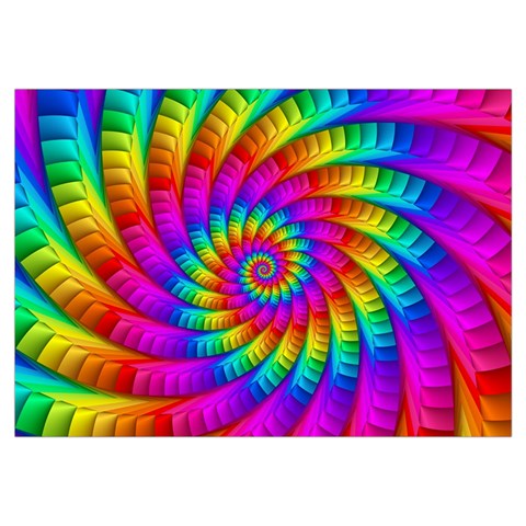 Psychedelic Fractal Rainbow Spiral  Samsung Galaxy Note 4 Case (White) from ArtsNow.com Front