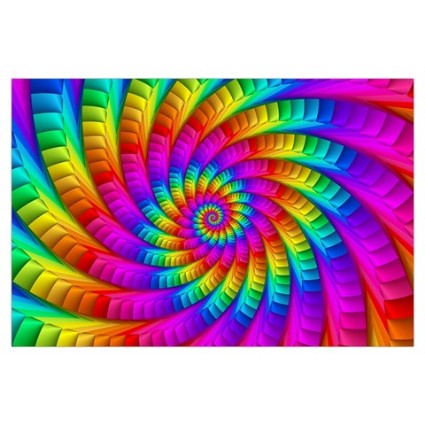 Psychedelic Fractal Rainbow Spiral  Samsung Galaxy Note 4 Case (Black) from ArtsNow.com Front