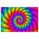 Psychedelic Fractal Rainbow Spiral  Samsung Galaxy Note 4 Case (Black)