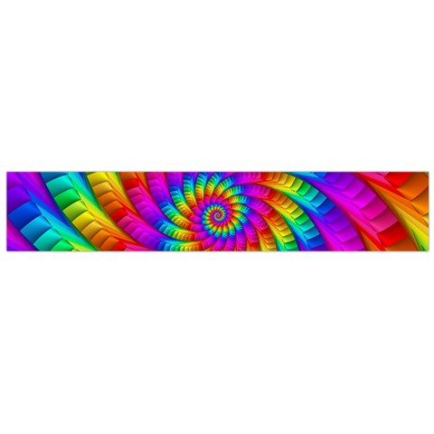 Psychedelic Fractal Rainbow Spiral  Flano Scarf (Large) from ArtsNow.com Front