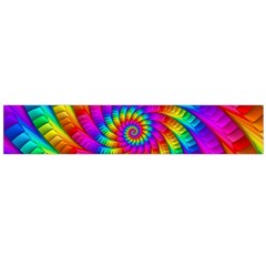 Psychedelic Fractal Rainbow Spiral  Flano Scarf (Large) from ArtsNow.com Front