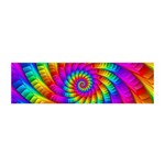 Psychedelic Fractal Rainbow Spiral  Satin Scarf (Oblong)