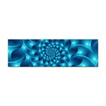 Glossy Light Blue Spiral Fractal Sticker (Bumper)