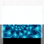 Glossy Light Blue Spiral Fractal Jigsaw Puzzle (Rectangular)