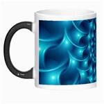 Glossy Light Blue Spiral Fractal Morph Mug