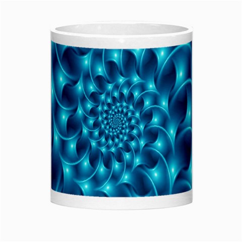 Glossy Light Blue Spiral Fractal Morph Mug from ArtsNow.com Center