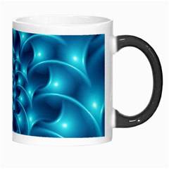 Glossy Light Blue Spiral Fractal Morph Mug from ArtsNow.com Right