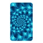 Glossy Light Blue Spiral Fractal Memory Card Reader (Rectangular)