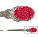 Glossy Rose Pink Spiral Fractal  Letter Opener