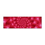 Glossy Rose Pink Spiral Fractal  Sticker (Bumper)