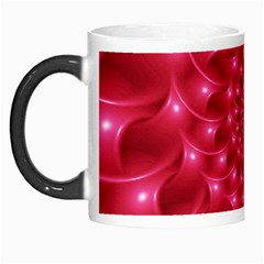 Glossy Rose Pink Spiral Fractal  Morph Mug from ArtsNow.com Left