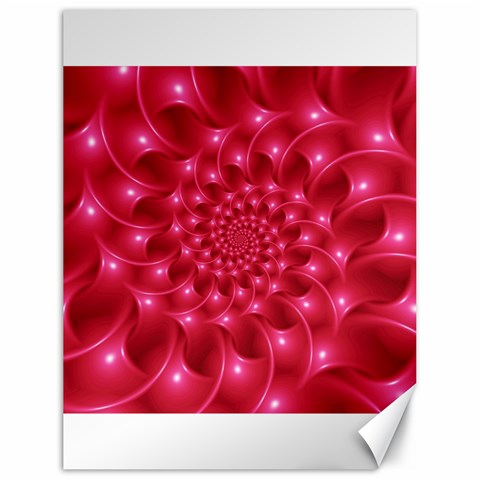 Glossy Rose Pink Spiral Fractal  Canvas 18  x 24  from ArtsNow.com 17.8 x23.08  Canvas - 1