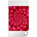 Glossy Rose Pink Spiral Fractal  Canvas 40  x 72 