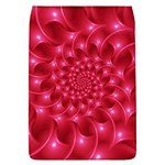 Glossy Rose Pink Spiral Fractal  Removable Flap Cover (L)