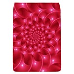 Glossy Rose Pink Spiral Fractal  Removable Flap Cover (S)