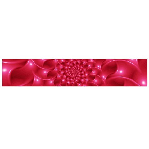 Glossy Rose Pink Spiral Fractal  Flano Scarf (Large) from ArtsNow.com Front