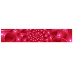 Glossy Rose Pink Spiral Fractal  Flano Scarf (Large) from ArtsNow.com Front