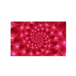 Glossy Rose Pink Spiral Fractal  Satin Wrap