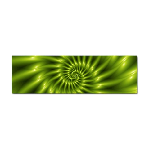 Glossy Lime Green Spiral Fractal  Sticker (Bumper) from ArtsNow.com Front