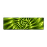 Glossy Lime Green Spiral Fractal  Sticker (Bumper)