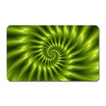 Glossy Lime Green Spiral Fractal  Magnet (Rectangular)