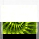 Glossy Lime Green Spiral Fractal  Jigsaw Puzzle (Rectangular)