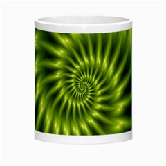 Glossy Lime Green Spiral Fractal  Morph Mug from ArtsNow.com Center