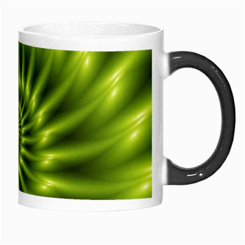 Glossy Lime Green Spiral Fractal  Morph Mug from ArtsNow.com Right