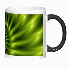 Glossy Lime Green Spiral Fractal  Morph Mug from ArtsNow.com Right