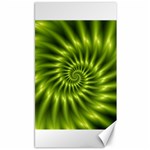 Glossy Lime Green Spiral Fractal  Canvas 40  x 72 