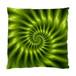 Glossy Lime Green Spiral Fractal  Standard Cushion Case (One Side)