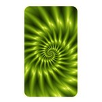 Glossy Lime Green Spiral Fractal  Memory Card Reader (Rectangular)