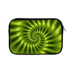 Glossy Lime Green Spiral Fractal  Apple iPad Mini Zipper Case