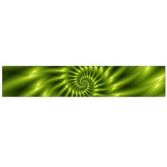 Glossy Lime Green Spiral Fractal  Flano Scarf (Large) from ArtsNow.com Front