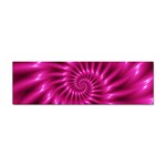 Glossy Hot Pink Fractal Spiral Sticker (Bumper)