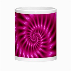 Glossy Hot Pink Fractal Spiral Morph Mug from ArtsNow.com Center