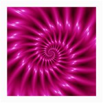 Glossy Hot Pink Fractal Spiral Medium Glasses Cloth