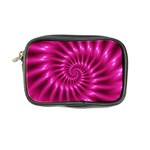 Glossy Hot Pink Fractal Spiral Coin Purse