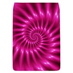 Glossy Hot Pink Fractal Spiral Removable Flap Cover (S)