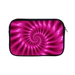 Glossy Hot Pink Fractal Spiral Apple iPad Mini Zipper Case