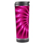 Glossy Hot Pink Fractal Spiral Travel Tumbler