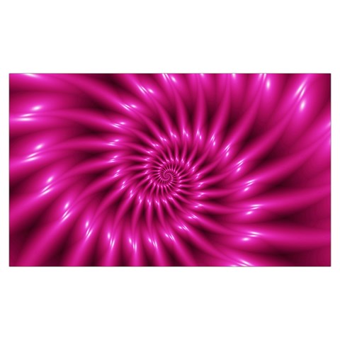 Glossy Hot Pink Fractal Spiral Samsung Note 4 Hardshell Back Case from ArtsNow.com Front