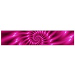 Glossy Hot Pink Fractal Spiral Flano Scarf (Small)