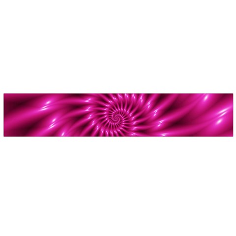 Glossy Hot Pink Fractal Spiral Flano Scarf (Large) from ArtsNow.com Front