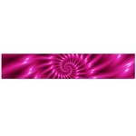 Glossy Hot Pink Fractal Spiral Flano Scarf (Large)