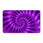 Glossy Bright Purple Fractal Spiral  Magnet (Rectangular)