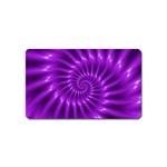 Glossy Bright Purple Fractal Spiral  Magnet (Name Card)